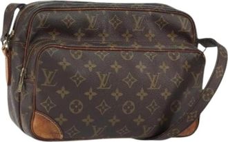 Louis Vuitton Pre-owned Vintage Canvas Crossbody Tas - Dames - Vintage Schoudertas - Bruin - ONE Size - Vintage
