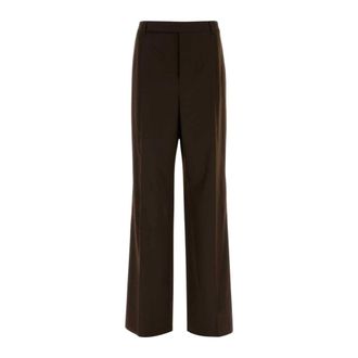 Saint Laurent Base Broeken - Heren - Broeken - Bruin - Maat: XL Wol