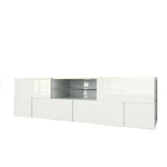 Aquadesign Mueble tv de melamina blanca