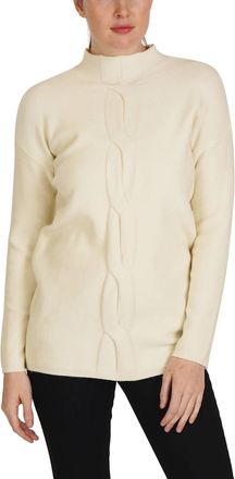 Love Token Long Sleeve Mock-Neck Sweater In Ivory