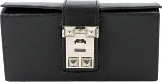 Herm&egrave;s Black Clutch Bag (Pre-Owned)