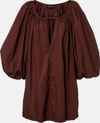 Adriana Degreas Abito corto in misto cotone