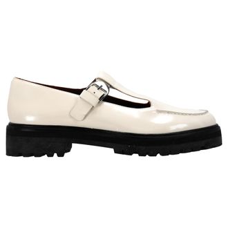 Reformation Mary Jane ballerinas in Reformation-stijl van wit leer