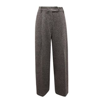 Emma & Gaia Straight Trousers, female, Gray, Size: XS 44P186 Straight Trousers