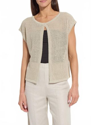 Lyss&eacute; Convertible Sweater Cardigan In Flax