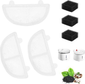 OEM Filtros De Repuesto Para Bebederos, Paquete De 3 Unidades. Filtros De Repuesto Para Bebederos De Perros Y Gatos, Color Blanco