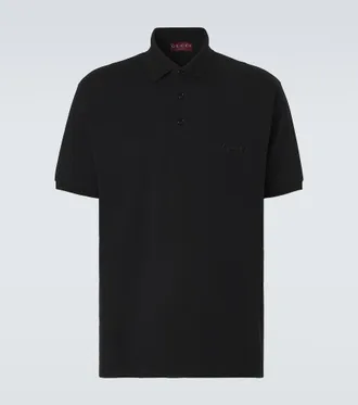 Gucci Horsebit cotton-blend pique polo shirt