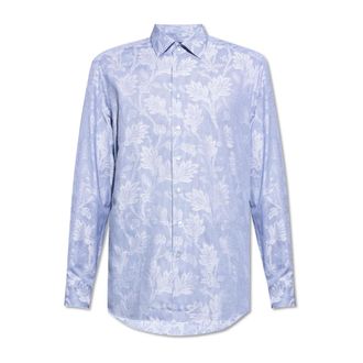 Etro Etro, Casual Shirts, male, Blue, Size: L Roma Light Blue Cotton Shirt