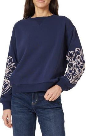 Scotch & Soda Embroidered Sweatshirt in Maritime Blue at Nordstrom Rack, Size Small