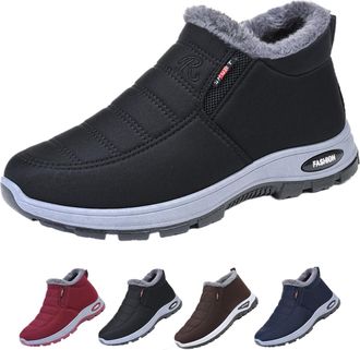 Generic Winter Boots for Women Uk Womens Waterproof Orthopedic Warm Boot Men and Womens Winter Snow Boots Walking Boot Womens Anti Slip Lightweight Ankle Boot