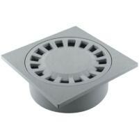 OEM Sif&oacute;n De Corriente 200x200mm Salida Integrada &Oslash;63/80/100 Gris - Fitt - Gris - Pp - Crezuo