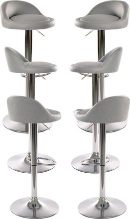 Regalos Miguel Packs Taburetes Cocina - Pack 6 Taburetes Cirkus - Gris Claro