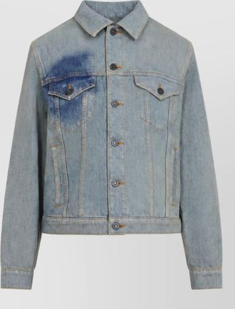 Jean Paul Gaultier face print denim jacket