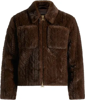 Mani&egrave;re De Voir David bruin jack met kabel-reli&euml;f