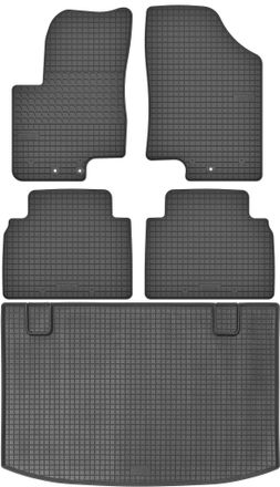 OEM Juego De Alfombrillas De Goma Para Coche Y Alfombrilla Para Maletero Para Hyundai Ix20 Minivan (2010-2019)