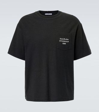 Acne Studios T-shirt in cotone e canapa
