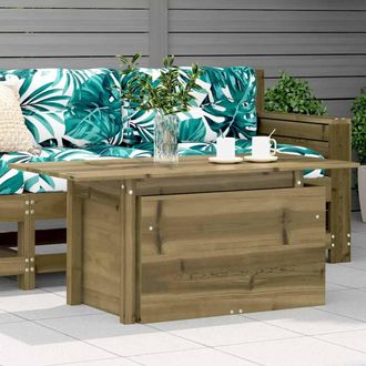 vidaXL Mesa De Jard&iacute;n Madera De Pino Impregnada 100x50x75 Cm Vidaxl