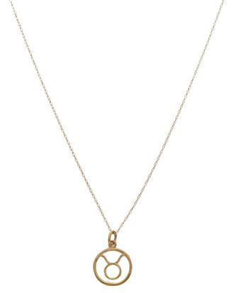 Italian Gold, Inc 10K Taurus Zodiac Pendant Necklace