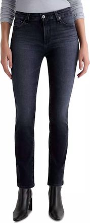 AG - Adriano Goldschmied Mari Mid Rise Slim Straight Leg Jeans In Glitch