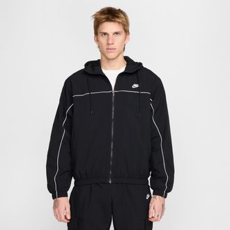 Nike Mens Club Hooded Jacket in Black | HJ2012-010