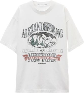 Alexander Wang T-shirt con grafica - Bianco