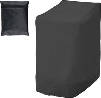 OEM Funda Para 6 Sillas Apilables De Jard&iacute;n, Impermeable Y Resistente A Los Rayos Uv, Funda Para Sillas De Jard&iacute;n De Exterior En Tejido Oxford 210d, 114 X