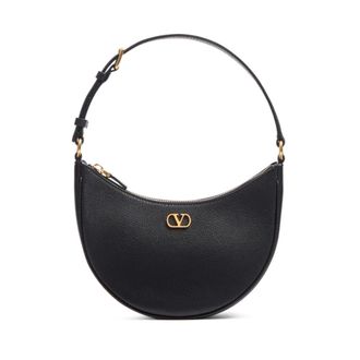 Valentino Garavani VLogo Signature Leather Mini Bag - female - Valentino Garavani - Shoulder Bags - Black - ONE SIZE - Bags