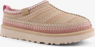 UGG Womens Tasman Meadow Suede Sandals With Multicolor Stitching
