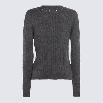 Alessandra Rich Womens Sweaters Grey Melange _wm Wo Pa