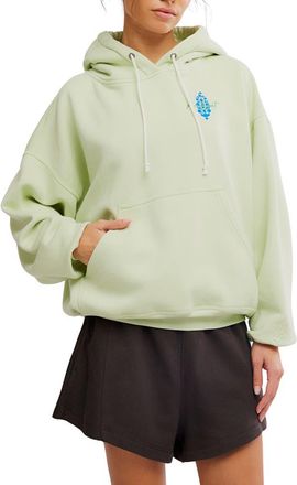 Free People FP Movement Final Call Graphic Hoodie in Whipped Lime at Nordstrom, Size X-Large