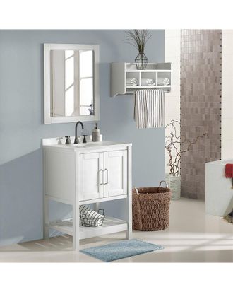 Alaterre Furniture Bennet 2Pc Wooden Bathroom Vanity Set