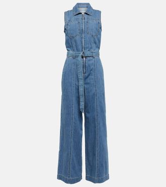 Frame Denim Denim wide-leg jumpsuit