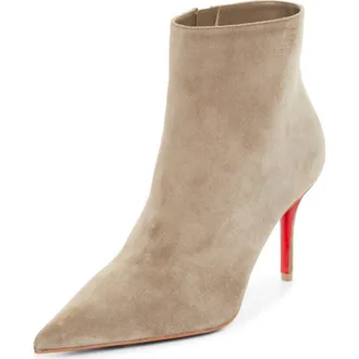 Christian Louboutin Miss Z Pointed Toe Bootie in Silex at Nordstrom, Size 10.5Us