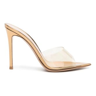 Gianvito Rossi Elle Sandal - Dames - Schoenen - Geel - Maat: 39 EU Leer