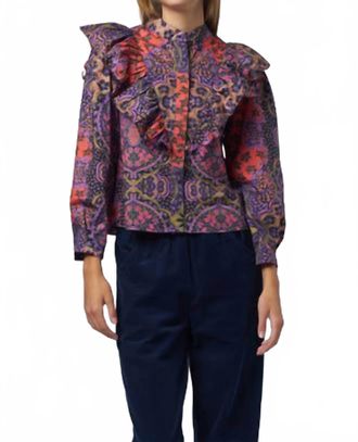 Xirena Callie Print Top In Opal