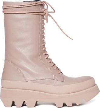 Paloma Barceló Tied Ankle Boots With Oversized Eva Sole