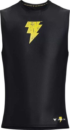 Under Armour Project Rock Iso-Chill Black Adam Tank Black Yellow 1377746-001