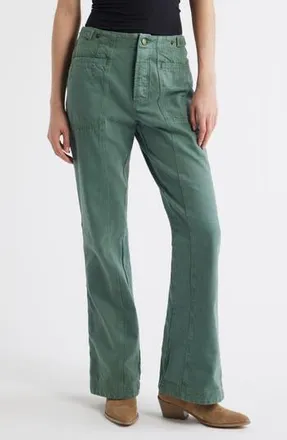 Free People High Waist Bootcut Jeans in Forest Run at Nordstrom Rack, Size 12