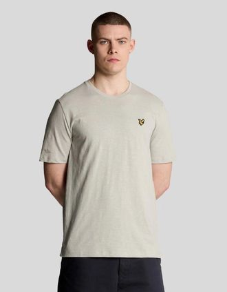 Lyle & Scott Lyle And Scott Mens Chunky Slub T-Shirt - Grey - Size: 34