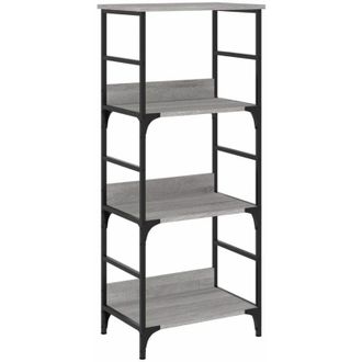 vidaXL Estanter&iacute;a De Madera De Ingenier&iacute;a Gris Sonoma 50x33x117,5 Cm Vidaxl
