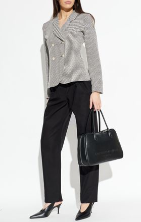 Emporio Armani Double-breasted Blazer, Womens, Black