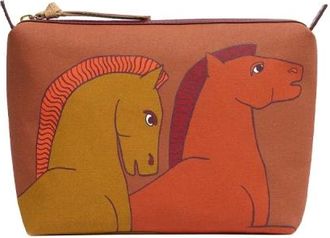 Inou&iuml; Editions Trousse City Cavale - Dames - Toilettassen - Veelkleurig - ONE Size - Leer - Tassen