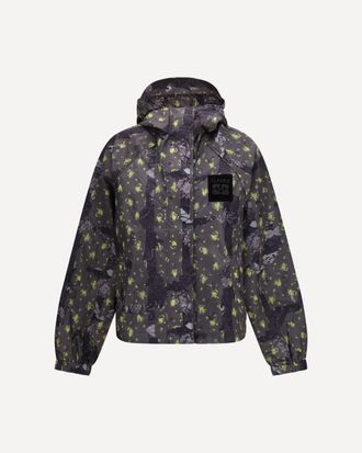 Ganni Ultralight nylon Jacket with floral print Female S-M