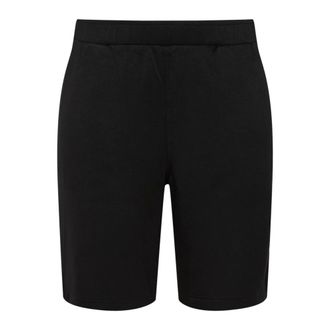 Kaffe Curve Zwarte diepe shorts met brede elastische tailleband - Dames - Korte broeken - Zwart - Maat: S