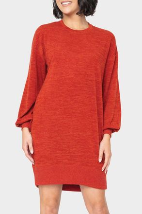 Gibsonlook Long Sleeve Sweater Dress In Carmine Red