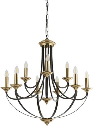 Searchlight Moderner, dimmbarer Kronleuchter Belfry &oslash; 78 cm, 9-flammig