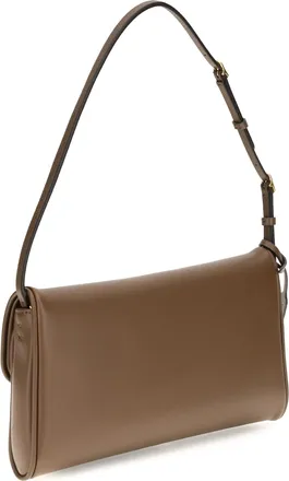 Valentino Garavani Womens Shoulder Bag Devain Leather Wood Brown Calf