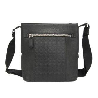 Ferragamo Pre-owned Borsa a tracolla Gancini Gg24 0866 - - Pre-owned - Uomo - Nero - ONE SIZE