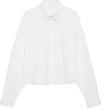 Anine Bing Camisa Sport Essie Cropped - Dames - Overhemden - Wit - S - Overhemden