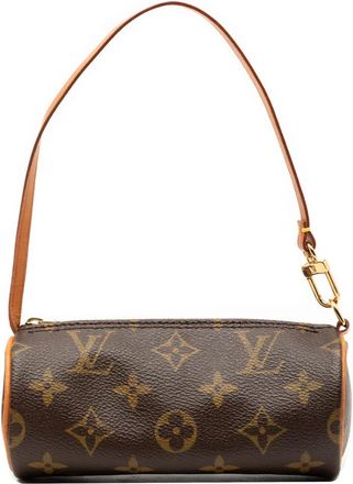 Louis Vuitton Borsa a mano Papillon Pochette con monogramma 2002 - Marrone